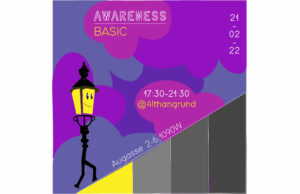 bildtext awareness basic workshop 21.02.2023 17:30 uhr bis 21:30 uhr augasse 2-6