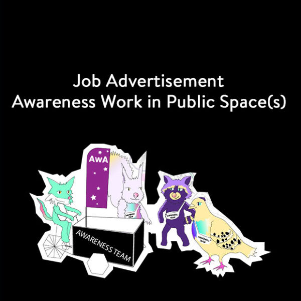 Job Advertisement – Awareness Work in Public Space(s)