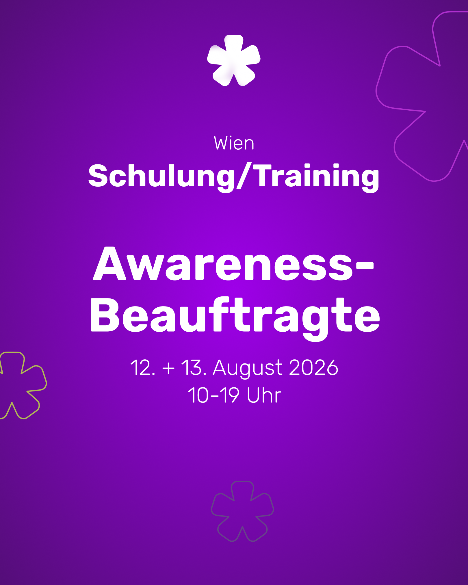 Awareness-Beauftragte Schulung August 2026
