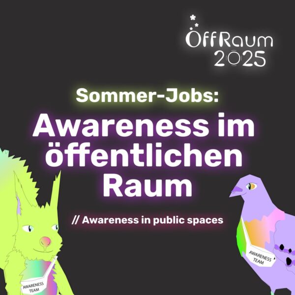 Stellenausschreibung – Awareness-Arbeit im Öffentlichen Raum